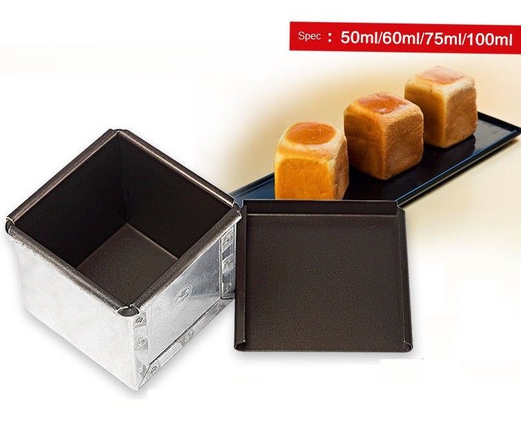 Baking mold square toast cube box bread mold nonstick Teflon coating