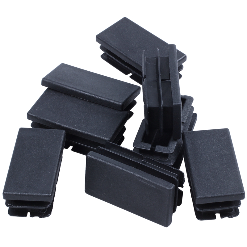 sourcing map 70mm x 70mm Plastic Square Caps Tube Pipe Inserts End Blanking 12 Pcs