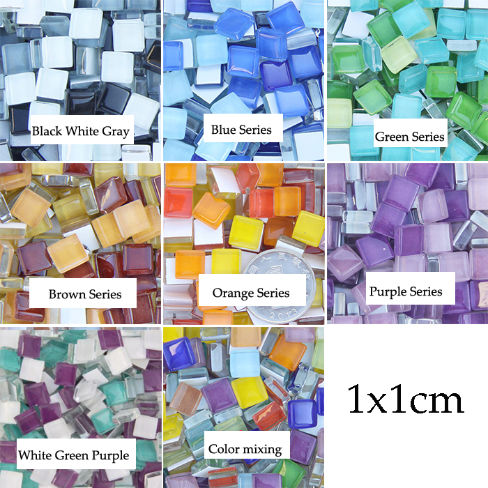 50 100 500g Mixed Color Glass Mosaic Tiles Diy Craft School Image Is Loading 50 100 500g Mixed Color Glass Mosaic Tiles