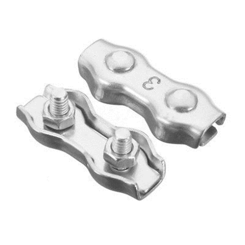 Edelstahl-Drahtseilklemmen Duplex-Kabel-Seil-Griffe Befestigungs-Messschieber DE
