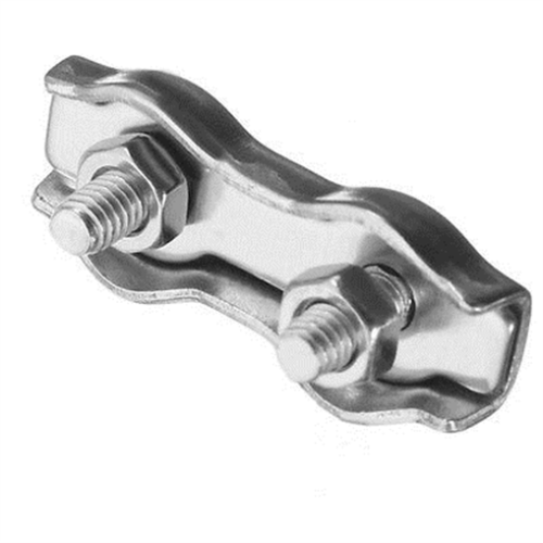 Edelstahl-Drahtseilklemmen Duplex-Kabel-Seil-Griffe Befestigungs-Messschieber DE